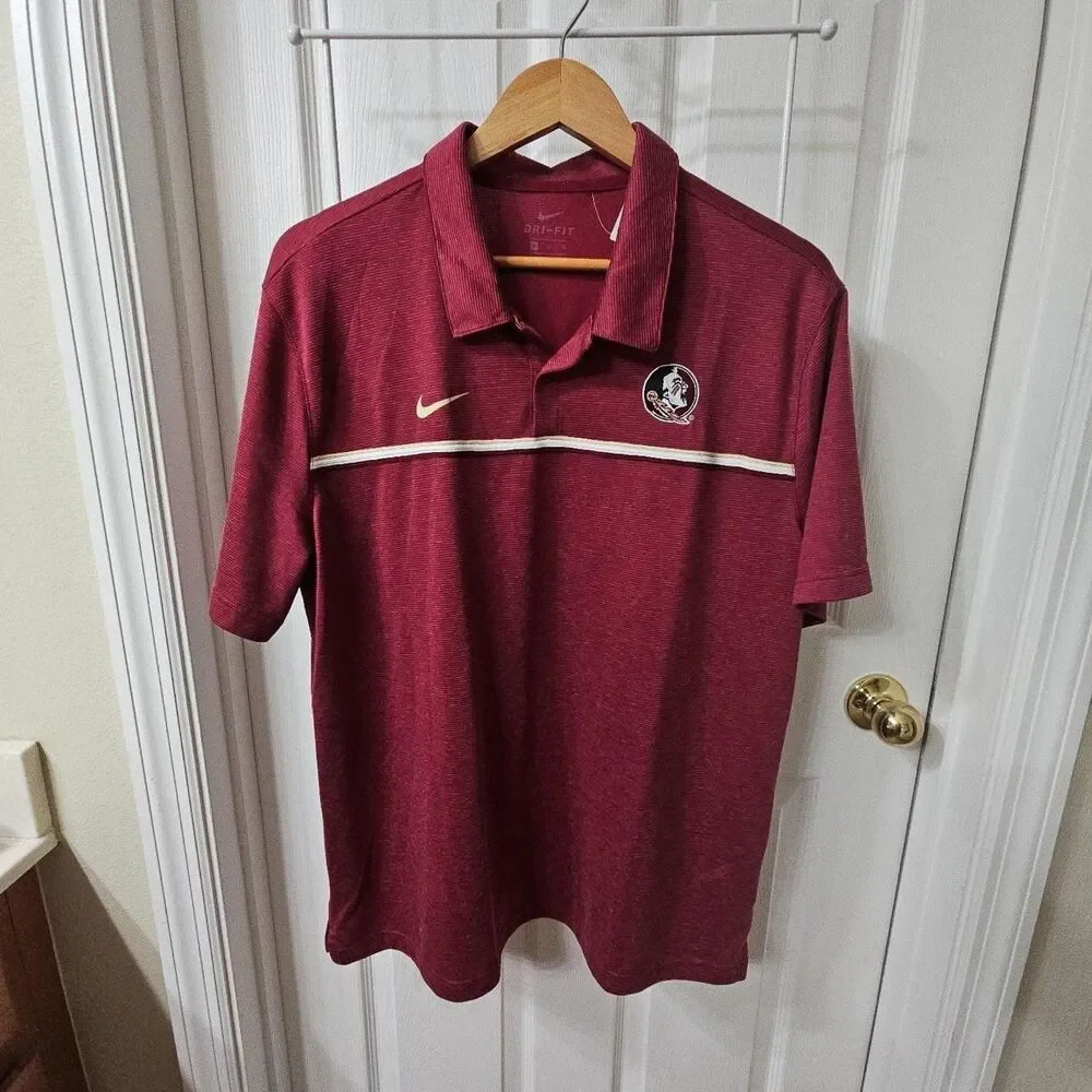 Nike Florida State Seminoles Dri-FIT Polo Shirt Men's XL
